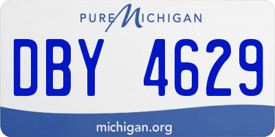 MI license plate DBY4629