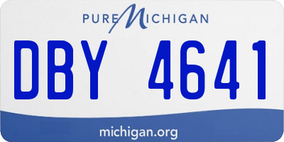MI license plate DBY4641