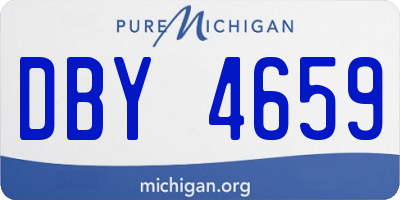 MI license plate DBY4659
