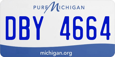 MI license plate DBY4664