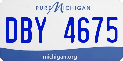 MI license plate DBY4675