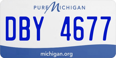 MI license plate DBY4677