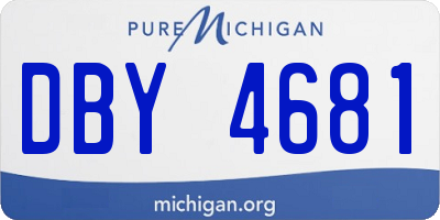MI license plate DBY4681
