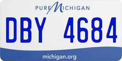 MI license plate DBY4684