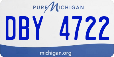MI license plate DBY4722