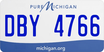 MI license plate DBY4766