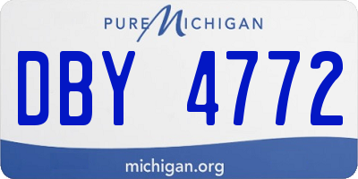 MI license plate DBY4772