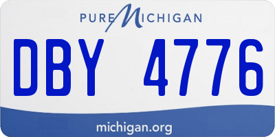 MI license plate DBY4776