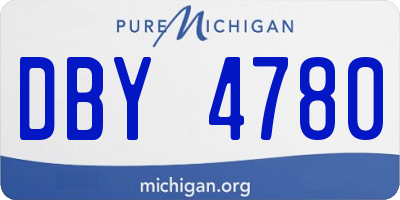 MI license plate DBY4780