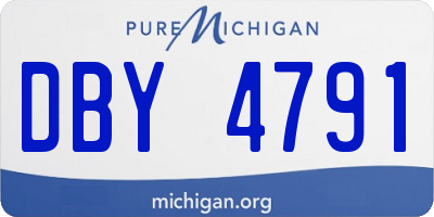 MI license plate DBY4791