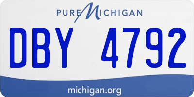 MI license plate DBY4792