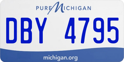 MI license plate DBY4795