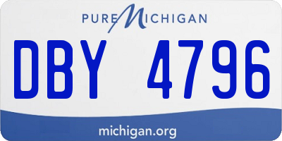 MI license plate DBY4796