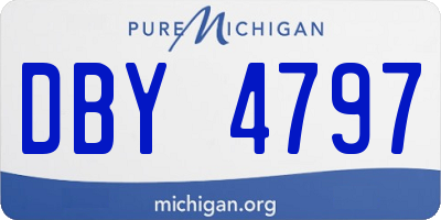 MI license plate DBY4797