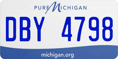 MI license plate DBY4798