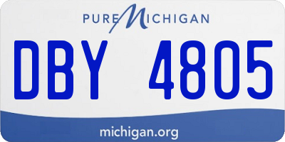 MI license plate DBY4805