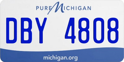 MI license plate DBY4808