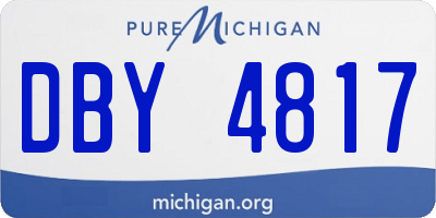 MI license plate DBY4817
