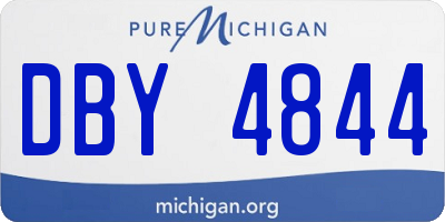 MI license plate DBY4844