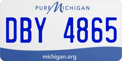 MI license plate DBY4865