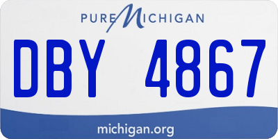 MI license plate DBY4867