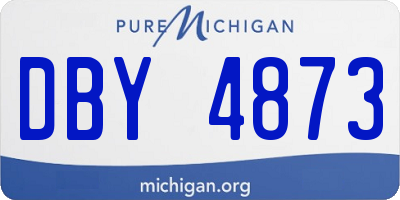 MI license plate DBY4873