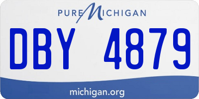 MI license plate DBY4879