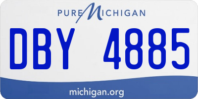 MI license plate DBY4885