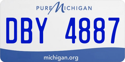 MI license plate DBY4887
