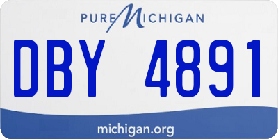 MI license plate DBY4891
