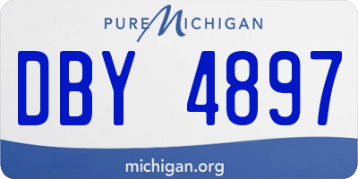 MI license plate DBY4897