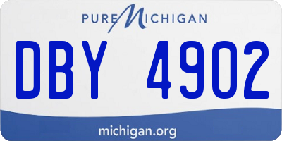 MI license plate DBY4902