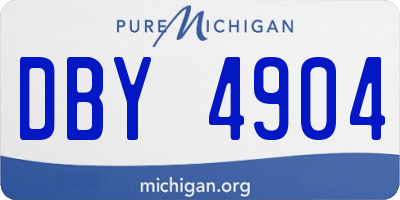 MI license plate DBY4904