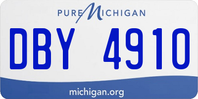 MI license plate DBY4910