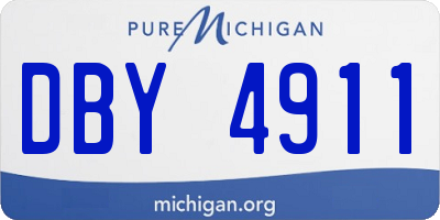 MI license plate DBY4911