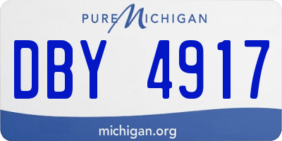 MI license plate DBY4917