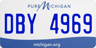 MI license plate DBY4969