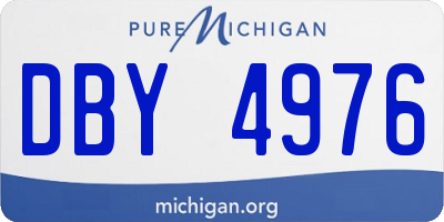 MI license plate DBY4976