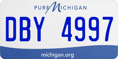 MI license plate DBY4997