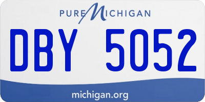 MI license plate DBY5052
