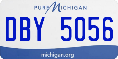 MI license plate DBY5056