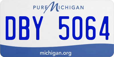 MI license plate DBY5064