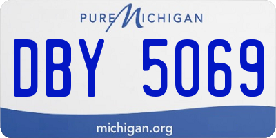 MI license plate DBY5069