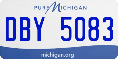MI license plate DBY5083