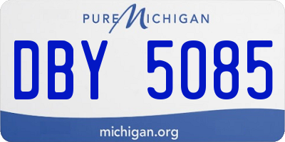 MI license plate DBY5085