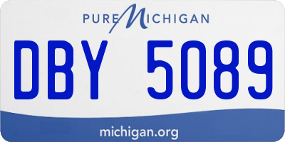 MI license plate DBY5089