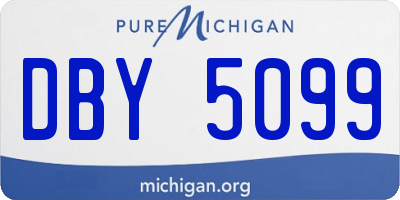 MI license plate DBY5099