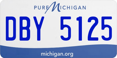 MI license plate DBY5125