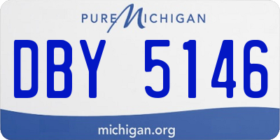 MI license plate DBY5146