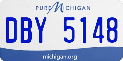 MI license plate DBY5148